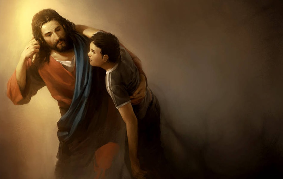 jesus-portant-jeune-homme